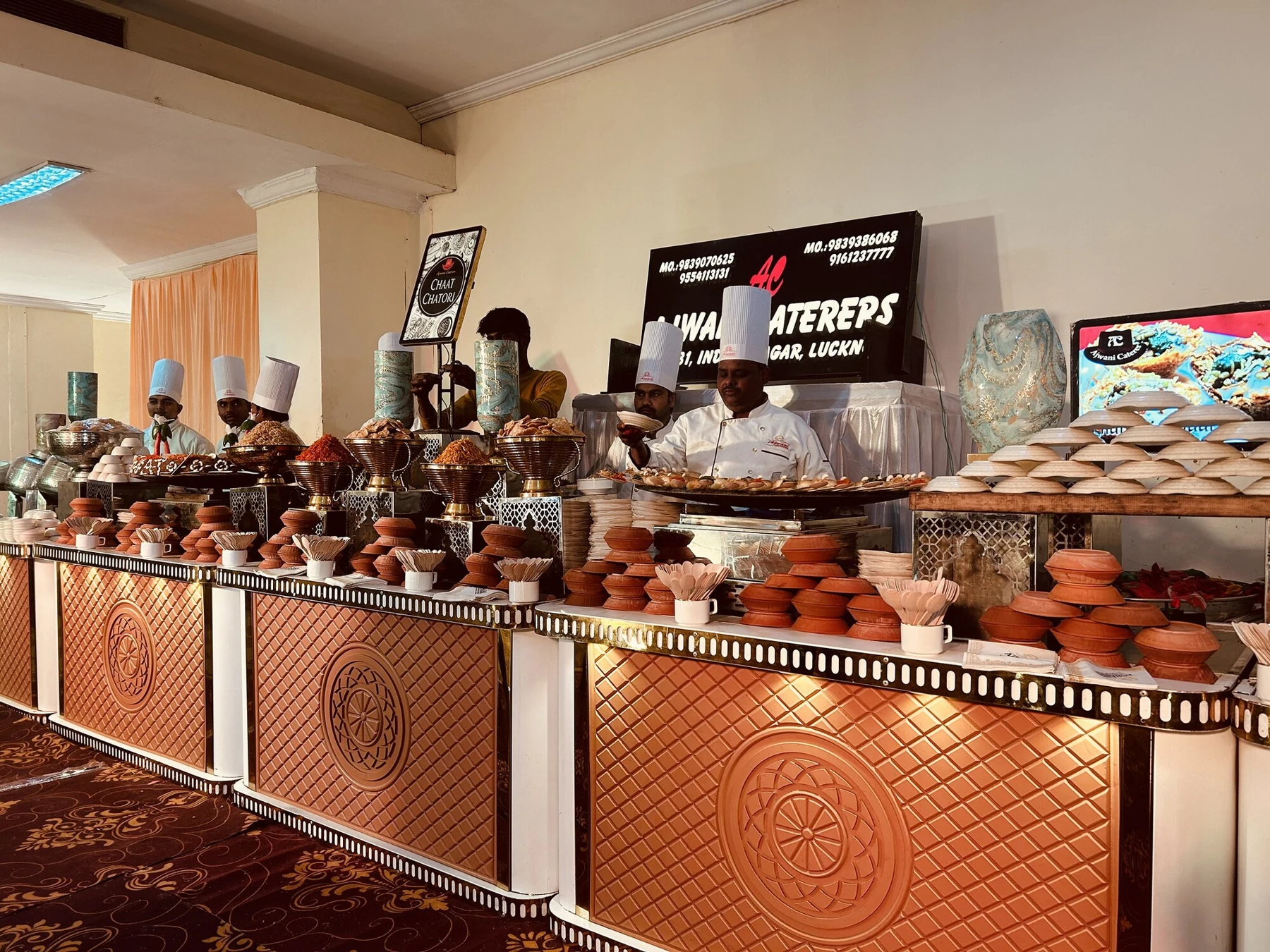 Ajwani Caterers Premium Buffet Setup event photograph